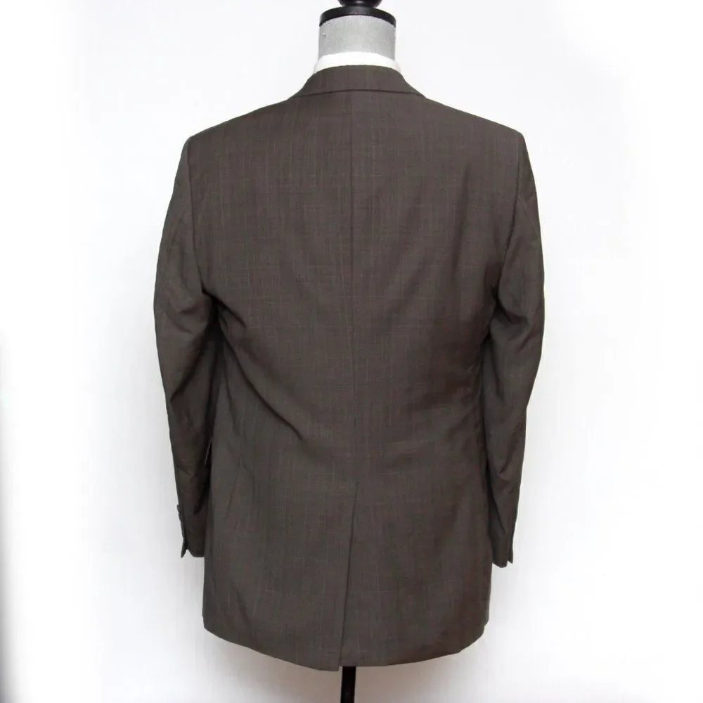 42L Jos A Bank Men's Wool Blazer Sport Coat Wool‎ Brown D030136